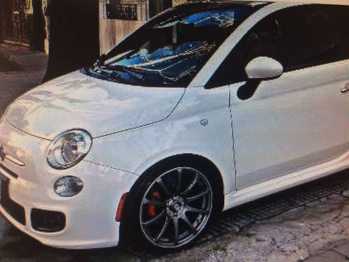 Juego Cachas Cromadas Espejo Fiat 500 Sport Cult Lounge Orig Foto 7