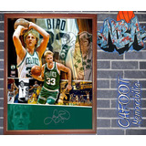 Nba Larry Bird Boston Celtics Poster Firmado Enmarcado