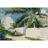 Lienzo Canvas Arte Jardín Playa Winslow Homer 1885 50x73