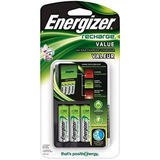 Energizer Recarga Valor Cargador Con 4 Aa Nimh Recargables P