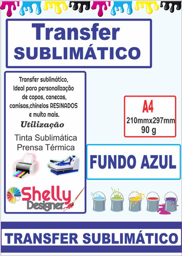 Transfer Sublimatico+manta Softpad+culote Long Drink E Chopp