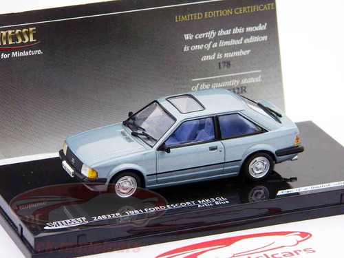 Ford Escort Mkiii Xr3 1981 Vitesse Limit 1000 Pc Escala 1/43