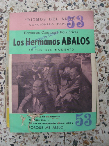 Cancionero Folklorico Los Hermanos Abalos