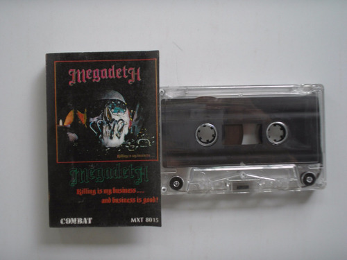 Megadeth Killing Is My Busiines Casete Printed Pr Usa1985