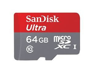 Sandisk Ultra 64gb Microsdxc Uhs-i Card Con Adaptador, Gris 