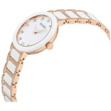 Reloj Bulova Para Mujer Oro Rosa Ceramica 98p160