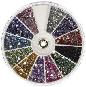 350buy Rhinestones 2.400 Piezas De 12 Colores De Uñas De Art