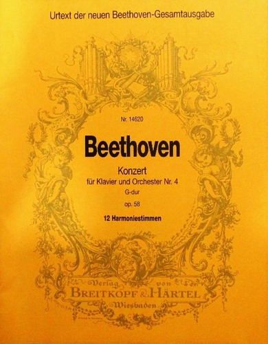 Partitura Beethoven Orchestra No.4 Em Sol Maior