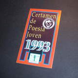 Certamen De Poesía Joven 1993 Club Universitario De La Plata