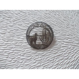 Ab119- Broche Plata Filigranada 900 Diam. 3,8cm