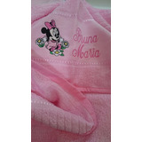 Toalha Banho C Touca/capuz Personalizada Minnie Baby C Nome