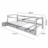 Giragrill Churrasqueira Inox 8 Espetos Giratórios Premium