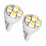 2x Foco Tipo Pellizco Velita Con 4 Smd Blanco