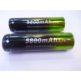 2 Baterias 18650 3.7v 5800mah  Recargables