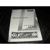 Livreto Manual De Instruções Auto Rádio Cd - Mp3 Sva Orig.