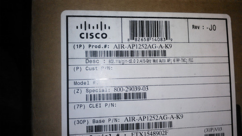 Cisco Moden Air-ap1252ag-a-k9