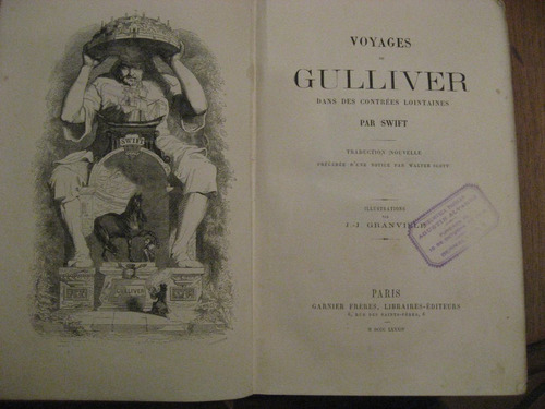 Viajes De Gulliver Swift Prólogo De Walter Scott 1884 B2