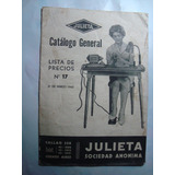 Catalogo Julieta Maquina D Coser Tejer Lista Precios (c2)