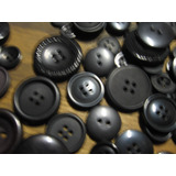 Botones Negros Surtidos X 50 Unidades(,20mm 15mm,14mm)