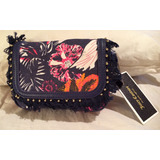 Bolsa Mini Juicy Couture Azul Piel Textil