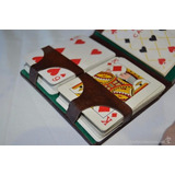 Juego Póker Casino Asar Estuche  100% Plastic Cartas 4809