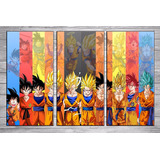 Cuadros Evolucion Goku Vegeta Gohan 75x45 Ideal Habitacion