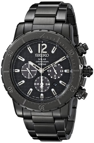 Relógio Seiko Sport Solar Ssc225 Black Cronografo Masculino