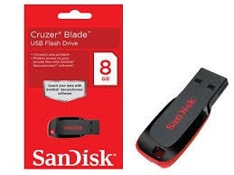 Pendrive Sandisk 8gb Cruzer Blade Lacrado Original