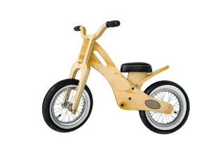 Bicicleta De Madera Para Niños De 2 A 5 Años. Natural