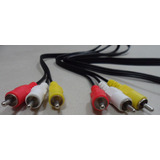 Cable Rca 3 Plug Macho-macho 3 Plug Audio-video 120 Cm