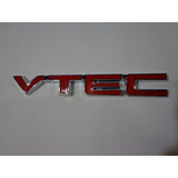 Emblema D Metal Vtec Honda Sohc Dohc Jdm Universal Vtec Rojo