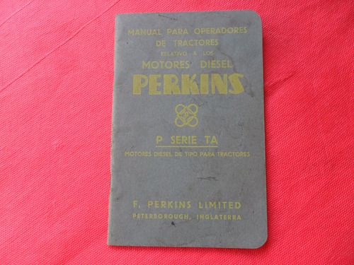 Manual Tractor Motor Perkins Diesel P Serie Ta  Antiguo