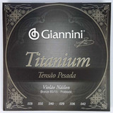 Encordoamento Giannini Titanium Violão Nylon Tensão Pesada