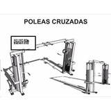 Planos De Dibujos De La Máquina Poleas Cruzadas Parar Gym