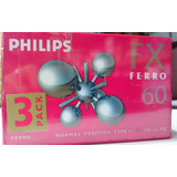 Cassette Virgen Philips Fx Ferro 60 Pack X3