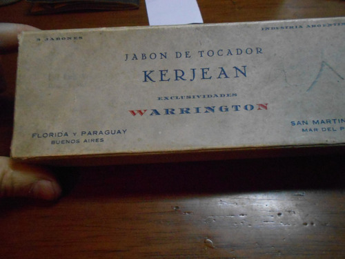 Antigua Caja Jabon De Carton