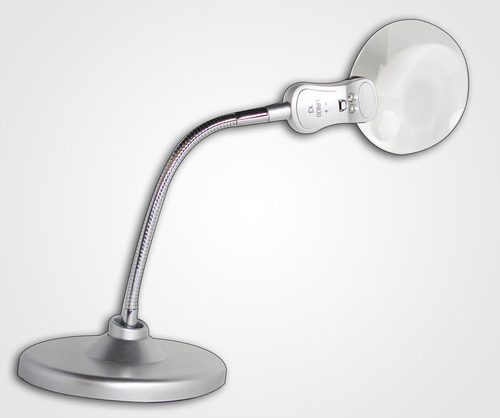 Lampara Lupa Con Luz Led Flexible 90mm 2x /20mm 6x Zd-128 P