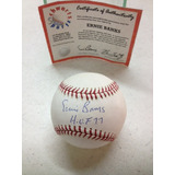 Pelota De Baseball Autografiada Por Ernie Banks Certificada