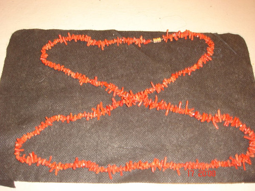 Antiguo Collar De Corales Rojos