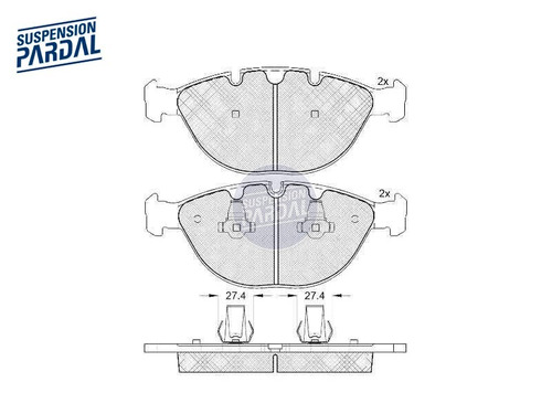 Pastillas Freno Delanteras Bmw Serie 7 05/08 X5 00/06 Icer Foto 2