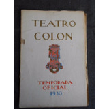 Programa Teatro Colon 1930 El Barbero De Sevilla T. Schipa