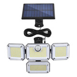 Luz En Pared Solar Led Sensor Movimiento Exterior Aplique