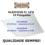 Plásticos Lp Vinil 10 Polegadas - 50 Externos + 50 Internos