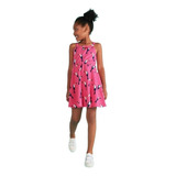 Vestido Infantil Com Laço Mini Print