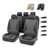 Fundas De Asiento Cuero Universales Accesorio Para Auto  9pc