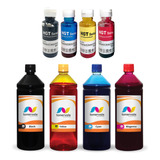 Refil + 4 Tinta Para Hp Ink Tank 517 Cmyk 1l