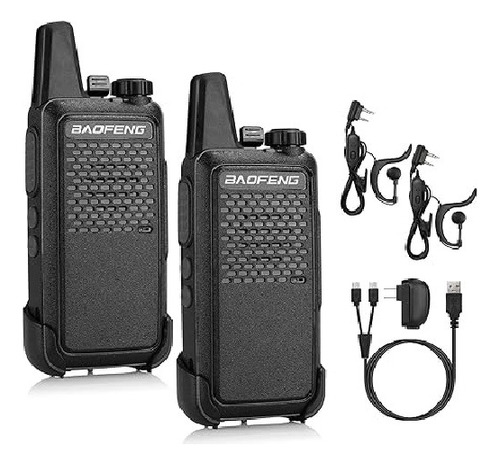 Radios Baofeng Gt-22 Frs Analogo Manos Libres (par) 100% Ori