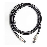 Cable Optico Audio Digital 1.5 Metros Premium Fichas Metal