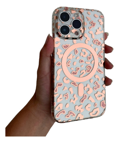 Funda Magsafe iPhone Animal Print Tornasol Varios Modelos 