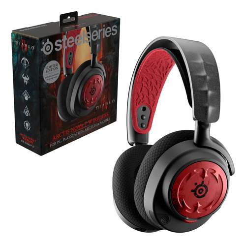 Diadema Steelseries Arctis Nova 7 Wireless Diablo Iv Edition Color Negro